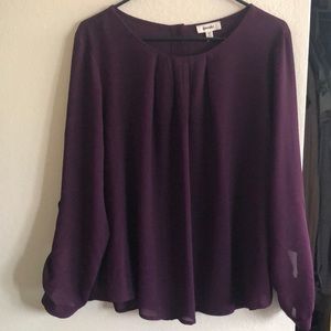 Dark wine color dressy shirt